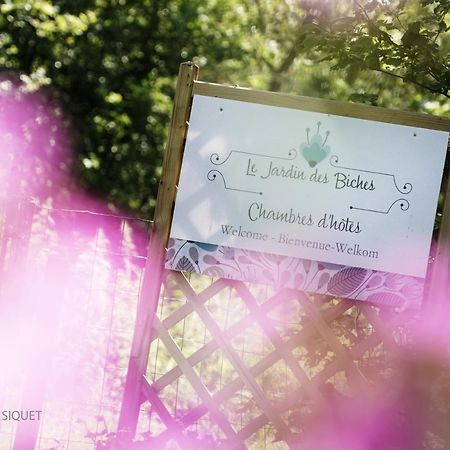 Bed and Breakfast Le Jardin Des Biches Somme-Leuze Exterior foto